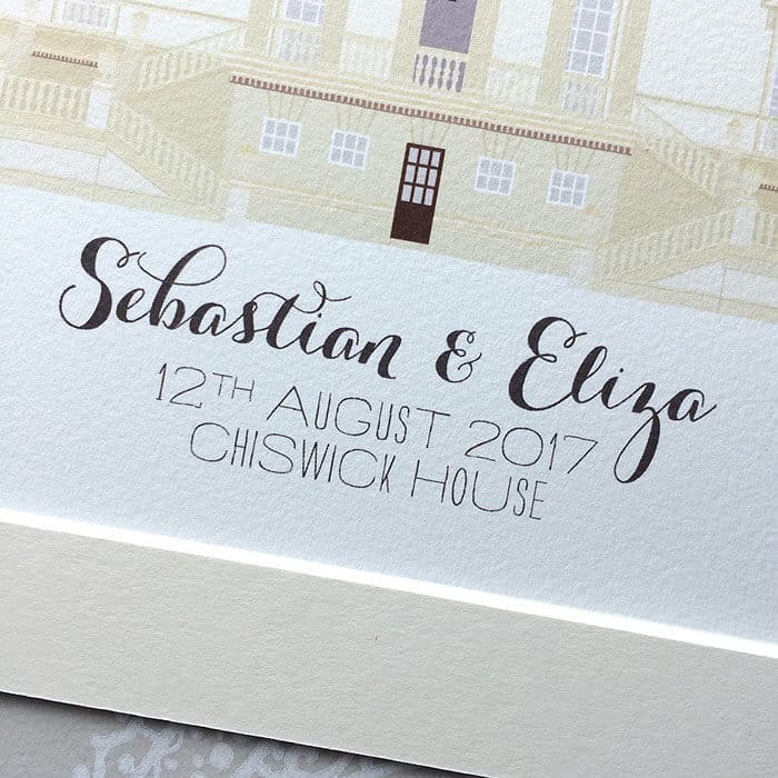 Chiswick House Illustrated A4 Print
