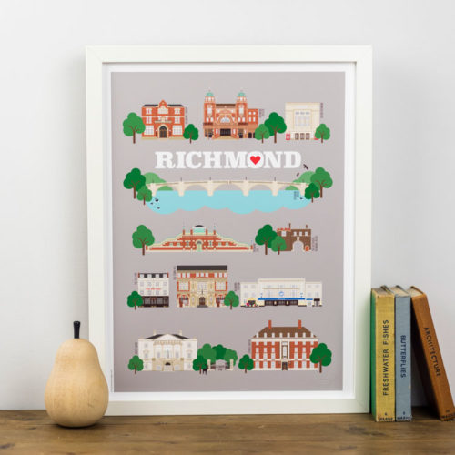 Richmond Landmarks Print