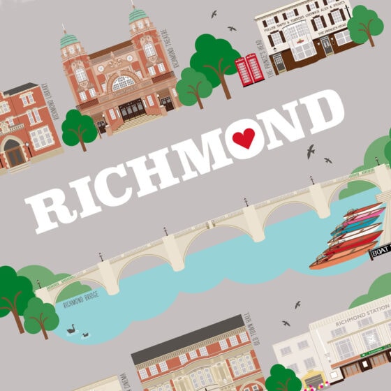 Richmond Illustrated Print - Image 3