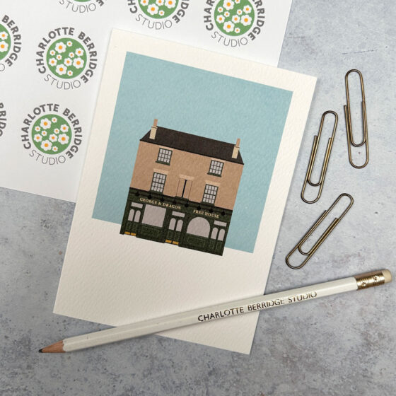 The George & Dragon W3 Illustrated Card
