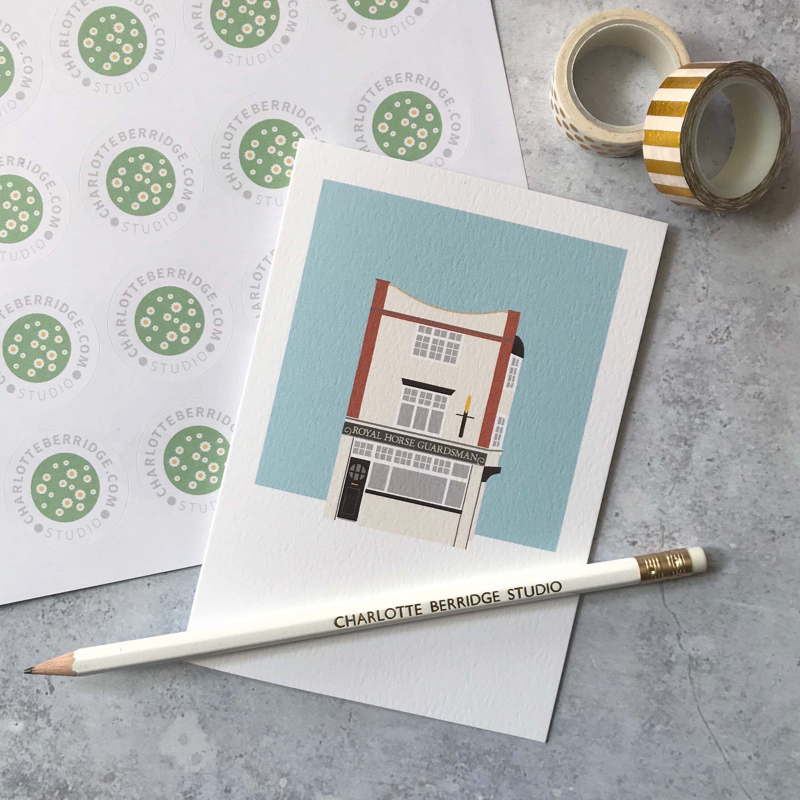 The Royal Horseguardsman TW8 Illustrated Card