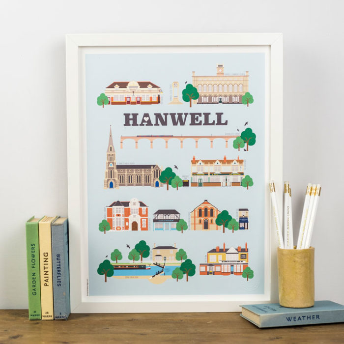 Hanwell Illustrated Print