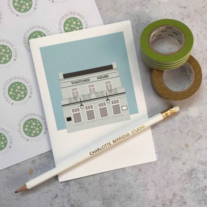 Thatched House W6 Illustrated Card