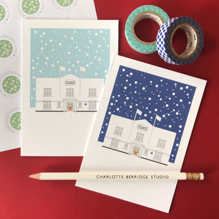 Ealing Studios Illustrated Christmas Cards