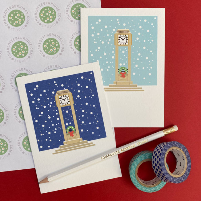 Hanwell Clocktower Illustrated Christmas Cards