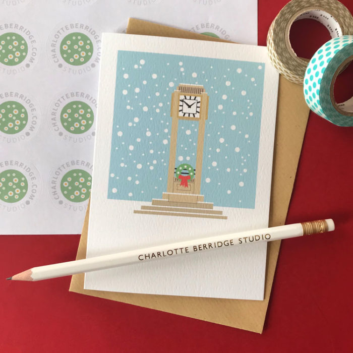 Hanwell Clocktower Illustrated Christmas Cards - Image 2