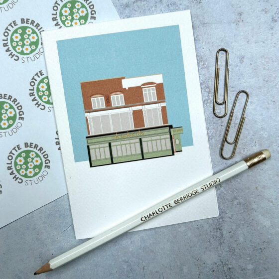 The Brown Cow SW6 Illustrated Card