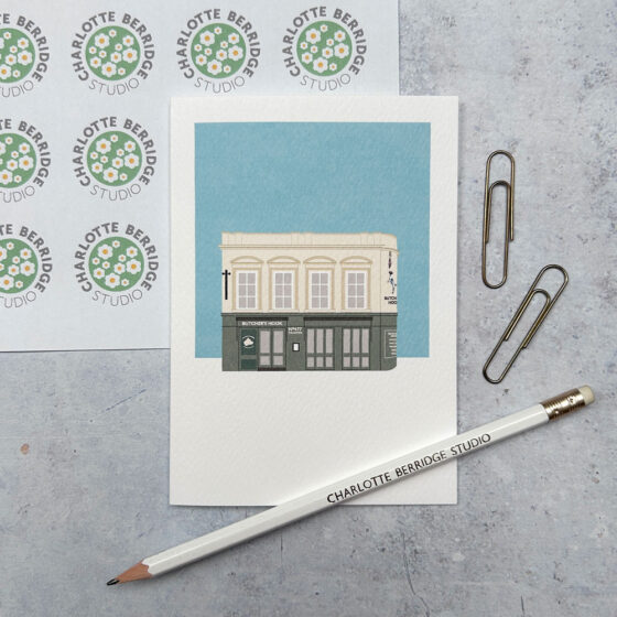 The Butcher's Hook SW6 Illustrated Card