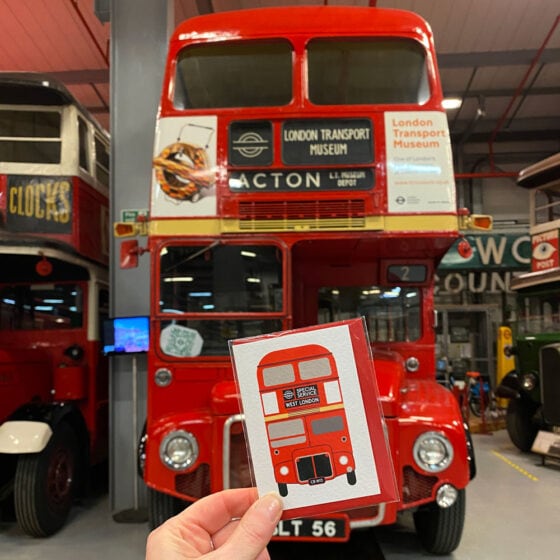 Mini Bus Illustrated Card - Image 2