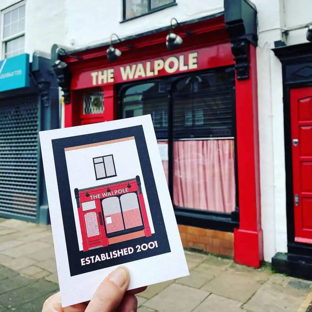 Walpole Restaurant postcard
