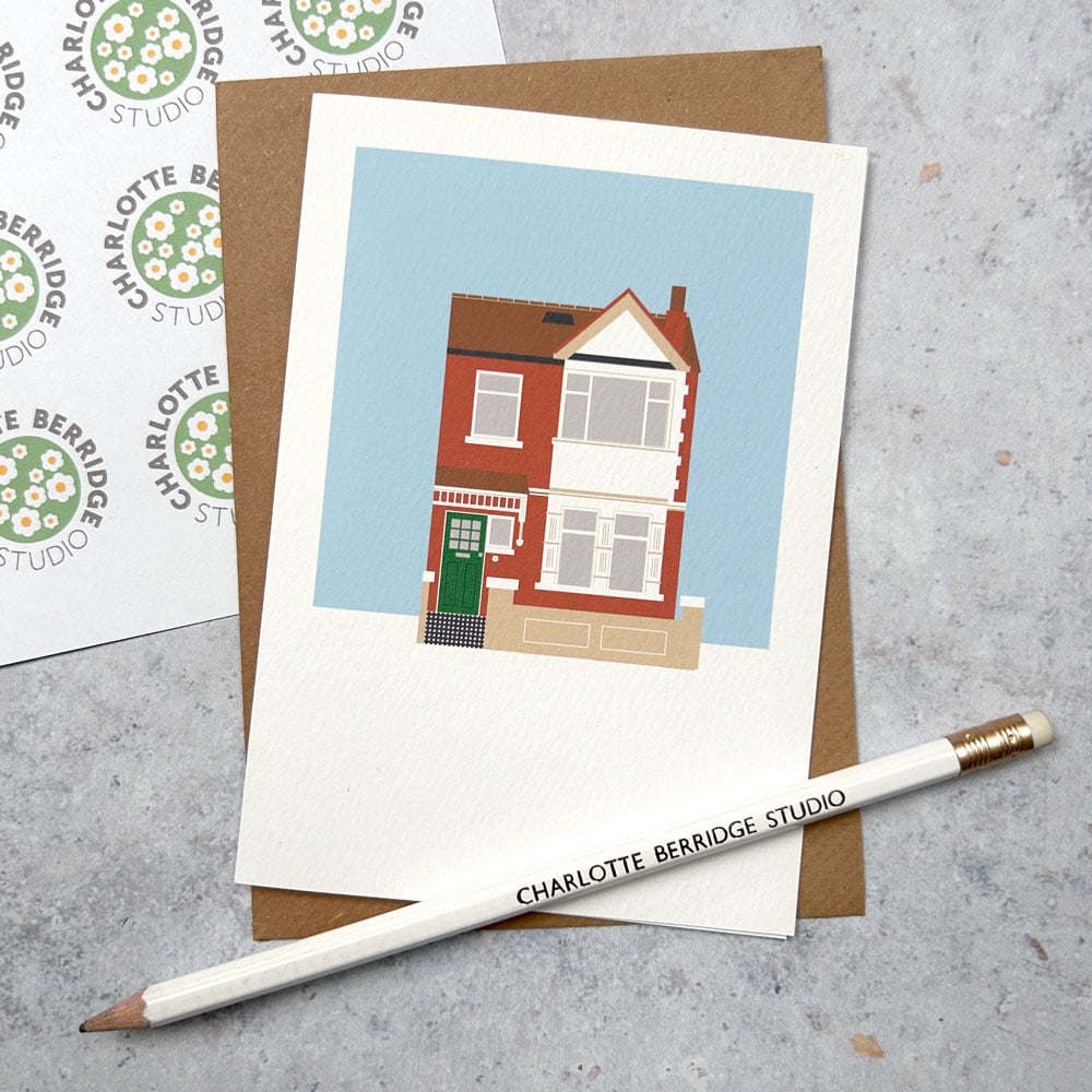 Illustrated cards of your home are a great addition after you have commissioned a bespoke house portrait