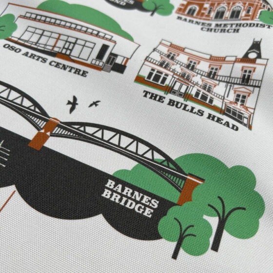 Barnes Illustrated Tea Towel - Image 5