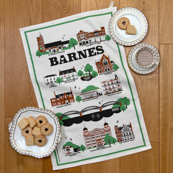 Barnes Illustrated Tea Towel - Image 6