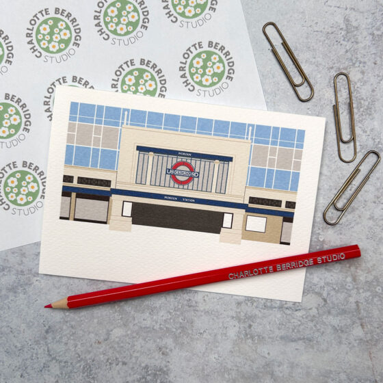 Morden Station Illustrated Card