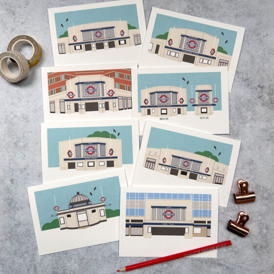 Balham Station Illustrated Card - Image 4