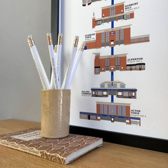 Holden Stations - Piccadilly Line Uxbridge Branch lllustrated Print - Image 2