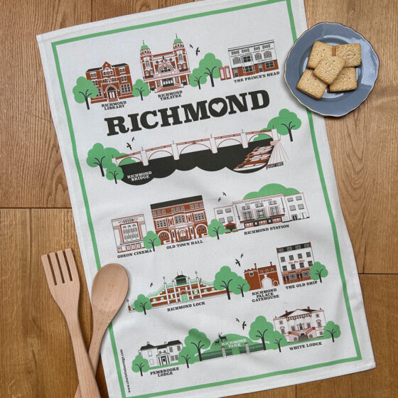 Richmond Illustrated Tea Towel (NEW DESIGN) - Image 4