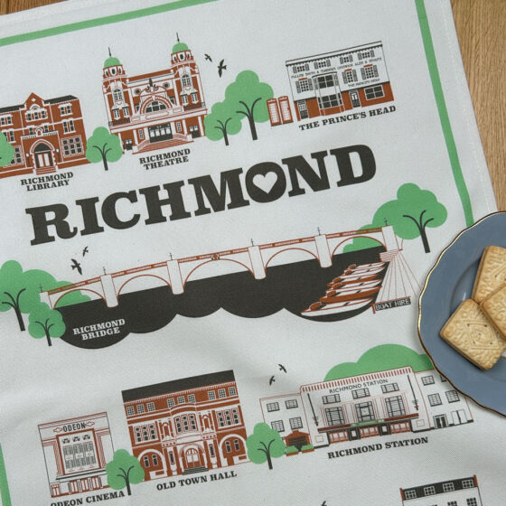Richmond Illustrated Tea Towel (NEW DESIGN) - Image 3