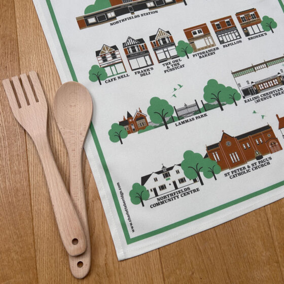 Northfields Illustrated Tea Towel - Image 5