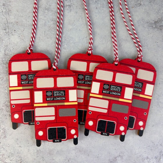 Wooden Bus Decoration - Image 4