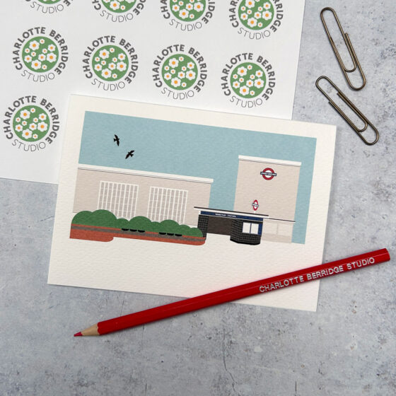 Wanstead Station Illustrated Card